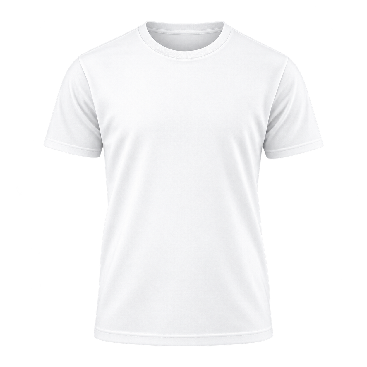 Camiseta branca vista de frente